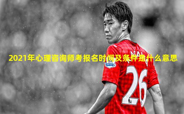 2021年心理咨询师考报名时间及条件是什么意思