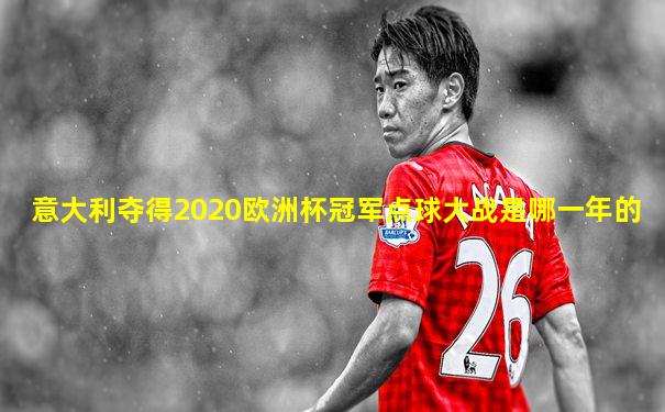 意大利夺得2020欧洲杯冠军点球大战是哪一年的