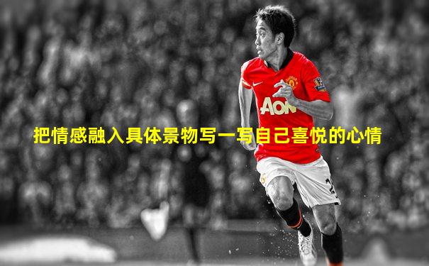 把情感融入具体景物写一写自己喜悦的心情