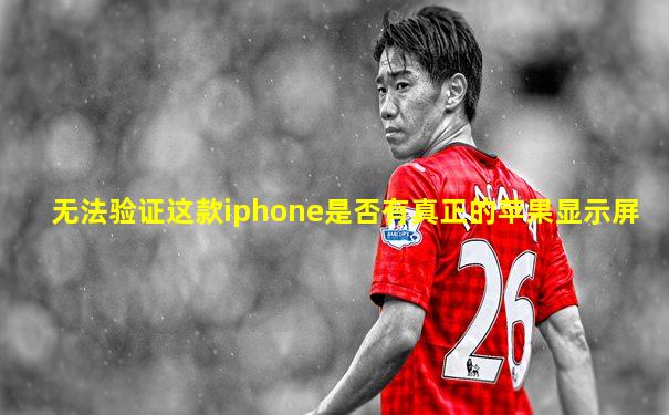 无法验证这款iphone是否有真正的苹果显示屏