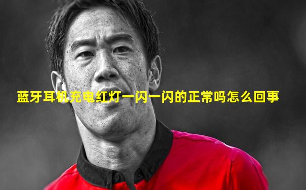 蓝牙耳机充电红灯一闪一闪的正常吗怎么回事
