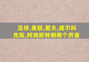 足球,曼联,戴夫,威尔科克斯,阿姆斯特朗哪个厉害